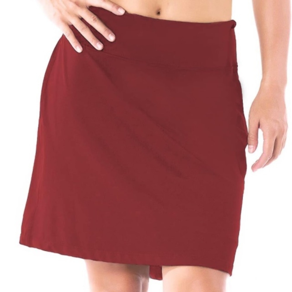 Yogipace Women's UV Protection‎ 17" Long Tennis Running Golf Active Skort, Small